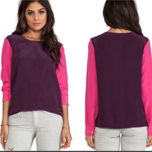 Equipment Femme Colorblock Liam silk Blouse - Picture 5 of 7